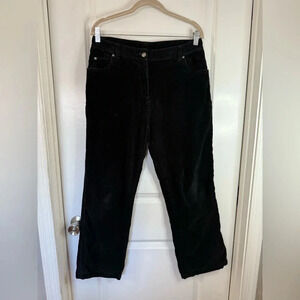 Woolrich Women’s Black Corduroy Straight Leg Pants - Size 8